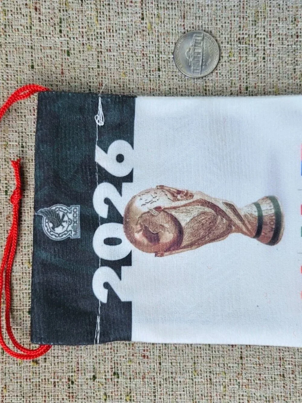 2026 Fifa World Cup Licensed Candy Bags Drawstring Gift Bag 5.5Xin Lot of 2